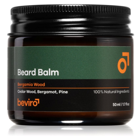 Beviro Beard Balm Bergamia Wood balzám na vousy pro muže 50 ml