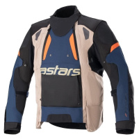 Alpinestars Halo Drystar Jacket Dark Blue/Dark Khaki/Flame Orange 2XL Textilní bunda