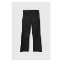 Dětské kalhoty Pepe Jeans černá barva, hladké