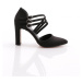 DGN 318 Women's Thick Heeled Ankle Strap Heeled Shoes