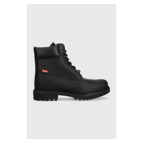 Kožené trapery Timberland 6in Premium Boot pánské, černá barva, TB0A5V4W0011
