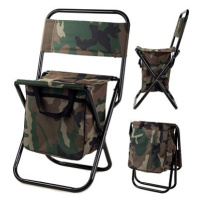 Verk 01661 Kempingová skládací židle s brašnou 2v1 maskáč
