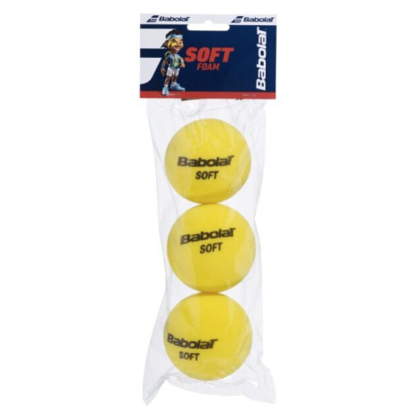 Babolat SOFT FOAM X3 Dětské tenisové míče, žlutá, velikost