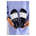 Women's Rubber Slippers Big Star JJ274A275 Black and White