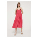 Šaty Abercrombie & Fitch růžová barva, mini