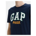 Modré pánské tričko GAP Logo f-prague city