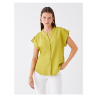 LC Waikiki Women's Crew Neck Straight Short Sleeve Blouse