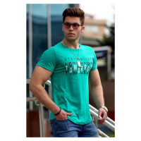 Madmext Green Men's Printed T-Shirt 4482