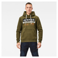 G-STAR Sweatshirt - Color block originals logo hdd sw l green