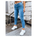 MODRÉ SKINNY DŽÍNY SADIE Denim vzor