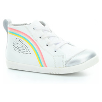 Bobux Alley-Oop White+Silver+Rainbow I walk/Kid +