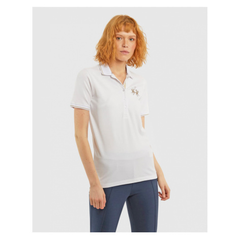 Polokošile La Martina Woman S/S Polo Piquet Stretch - Bílá