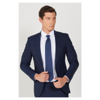 ALTINYILDIZ CLASSICS Men's Navy Blue Extra Slim Fit Slim Fit Sports Suit.