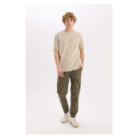 DEFACTO DFM - Jogger Pants Regular Waist Laced Textured Cargo Pocket