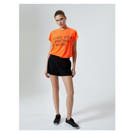 Koton Sports T-Shirt Comfort Fit Printed Short Sleeve Crew Neck