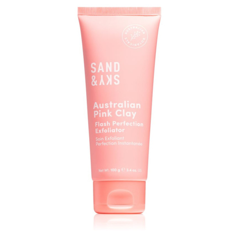 Sand & Sky Australian Pink Clay Flash Perfection Exfoliator čisticí peeling pro stažení pórů a m