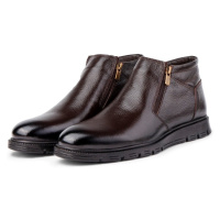 Ducavelli Moyna Men's Boots From Genuine Leather With Rubber Sole, Shearling Boots, Sheepskin Sh