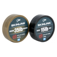 Nash návazcová šňůrka potahovaná skinlink stiff 10 m silt tmavá-průměr 15 lb / nosnost 6,80 kg