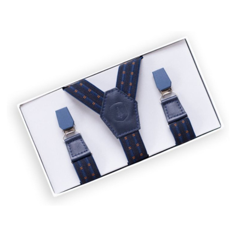 Kožené šle Astro Suspenders s dřevěnými detaily BeWooden | Modio.cz