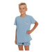Dětské pyžamo Stay positive světle modré