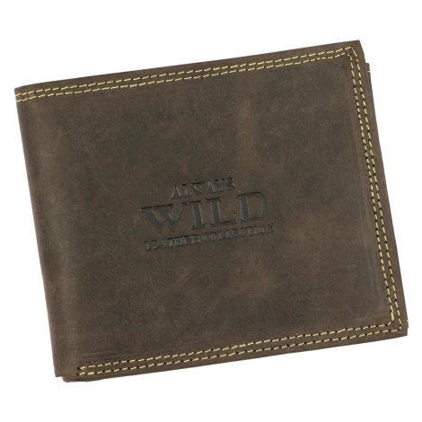 Pánská kožená peněženka WILD N992-P-CHM RFID hnědá