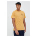 Bavlněné tričko Jack Wolfskin 10 žlutá barva, s potiskem