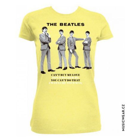 The Beatles tričko, You Can&#039;t Do That Yellow, dámské RockOff