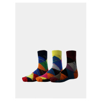 Sada tří párů ponožek v šedo-modré barvě SAM 73