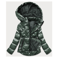 Zelená dámská bunda s kapucí model 17099097 - S'WEST