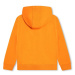 Dětská mikina HUGO oranžová barva, s kapucí, s potiskem