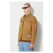 Bavlněná košile Alpha Industries Color Block zelená barva, regular, s klasickým límcem, 146110