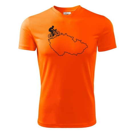 Pánské tričko pro cyklisty s mapou Čr BezvaTriko
