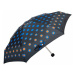 Skládací deštník střední Kroužky, černá