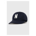 Bavlněná baseballová čepice Norse Projects Felt N Twill Sports Cap tmavomodrá barva, s aplikací,