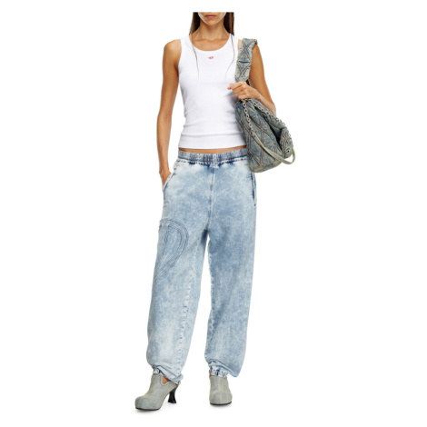 Džíny diesel d-lab-s2 track sweat jeans blue