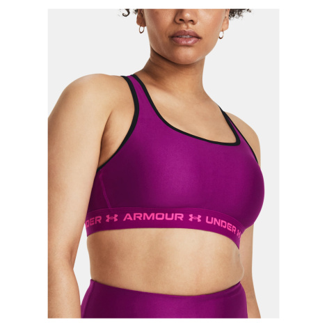 Under Armour Podprsenka Crossback Mid Bra-PPL - Dámské