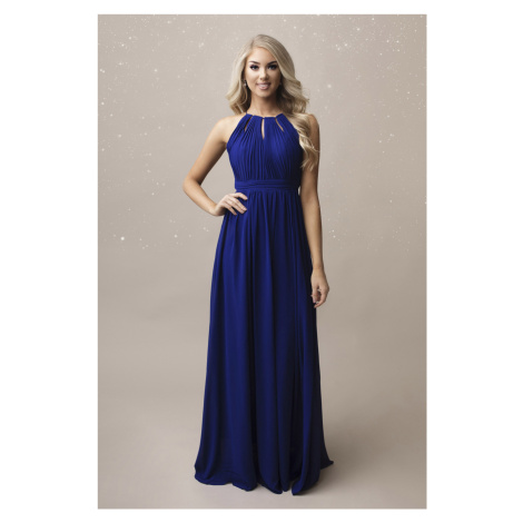 Maxi šaty plesové se zavazováním - Černé EVA&LOLA