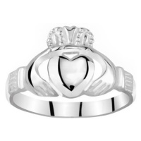 Silvego Dámský celostříbrný prsten Claddagh ZTR96391