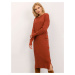BSL Brick red knitted dress