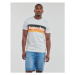 Superdry CALI STRIPED LOGO T SHIRT Bílá