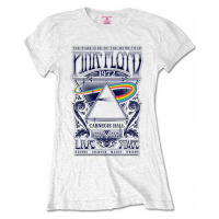 Pink Floyd tričko, Carnegie Hall Poster White Girly, dámské
