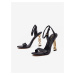 Černé dámské kožené sandálky Michael Kors Tenley Sandal