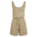 Ladies Short Sleevless Modal Jumpsuit - khaki