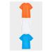 Tričko no21 three-pack t-shirt bright orange