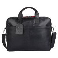 Pánská kožená taška na notebook Sparwell Walle - černá