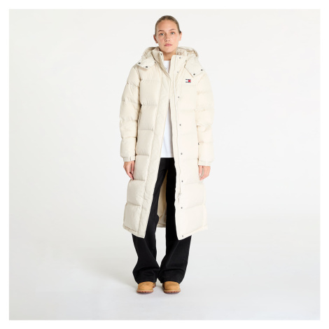 Bunda Tommy Jeans Alaska Long Puffer Jacket Beige Tommy Hilfiger