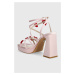 Sandály Buffalo Liza Mss Heart růžová barva, 1291524.ROS