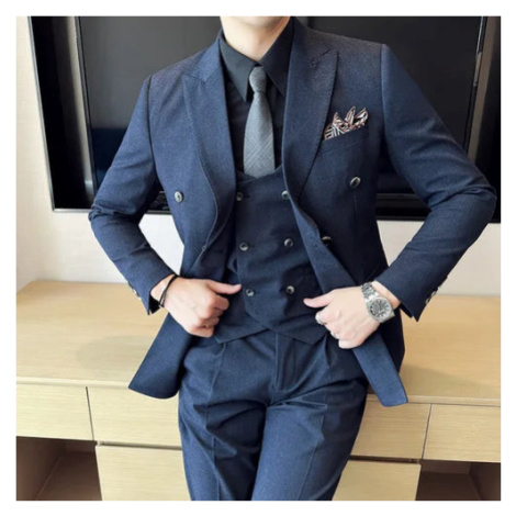 Trojdílný oblek 3v1 sako, vesta a kalhoty JF456 JFC FASHION
