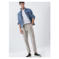 Béžové pánské chino kalhoty Salsa Jeans Tapered - Pánské