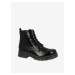 Černé dámské lesklé kotníkové boty Tom Tailor - Dámské